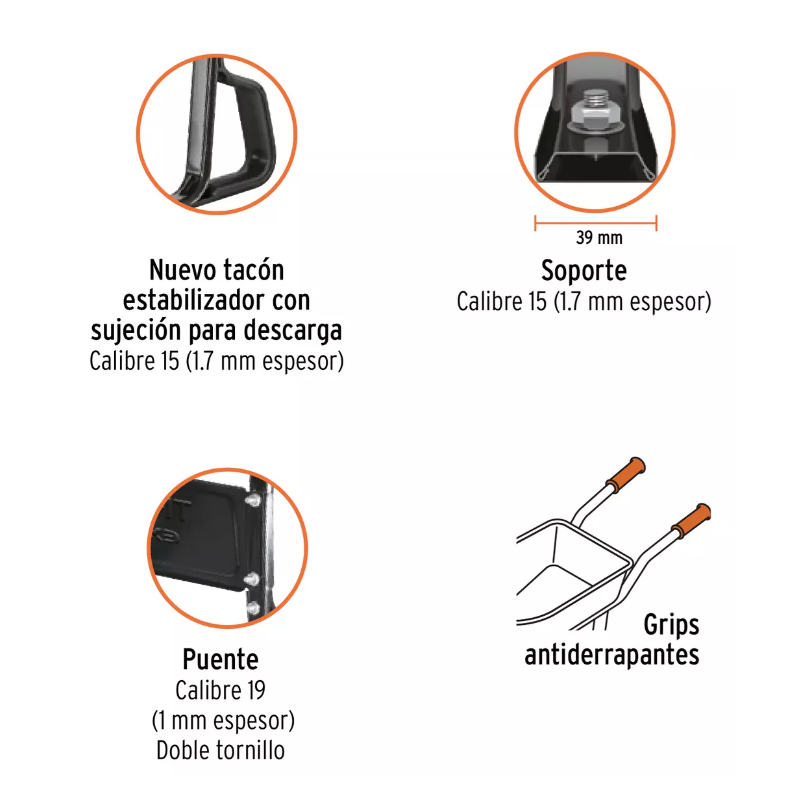 Carretilla Truper 6 ft3 10