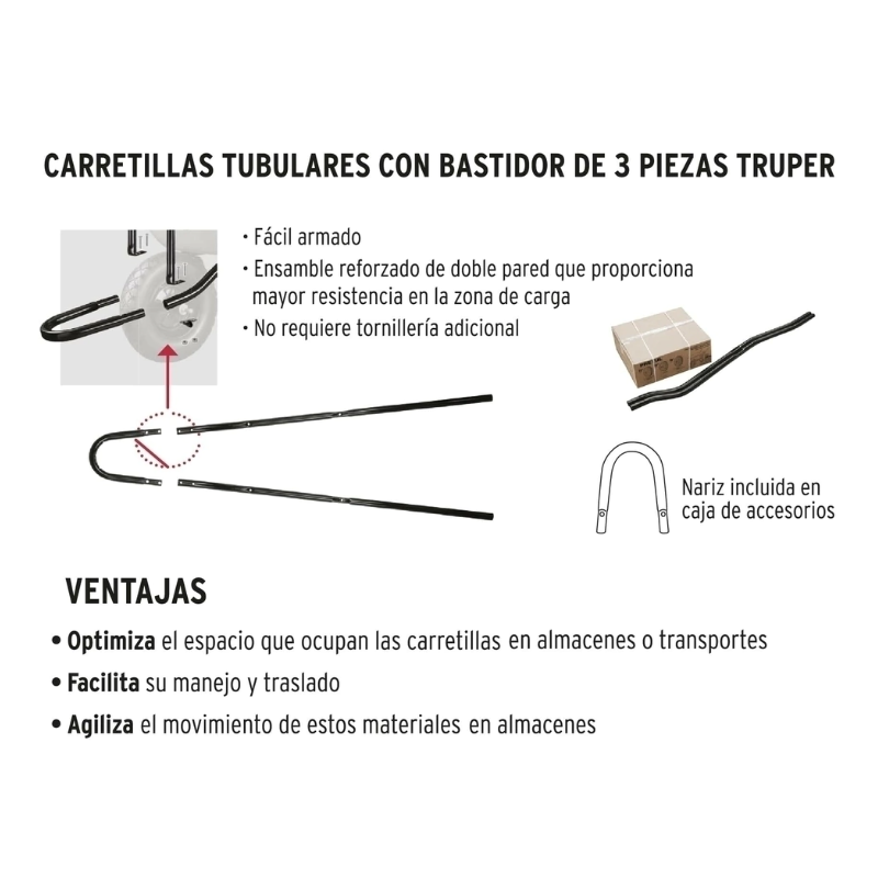 Carretilla Truper 6 ft3 4