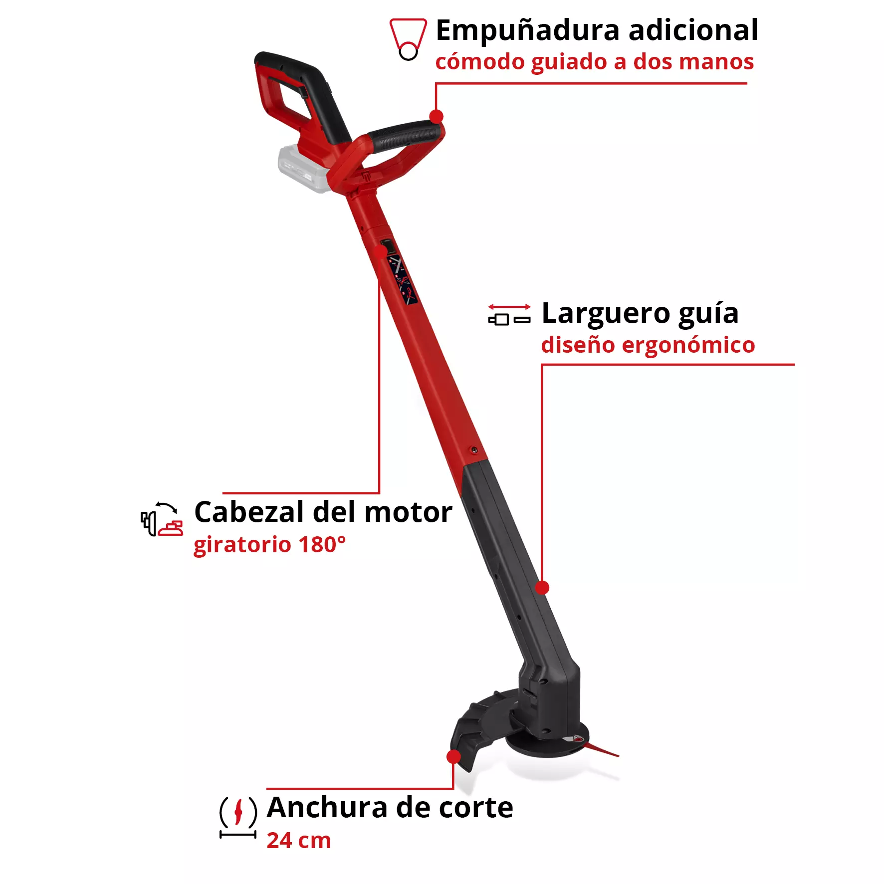 Cortacésped inalámbrico GC-CT 18/2411 Li P-Solo